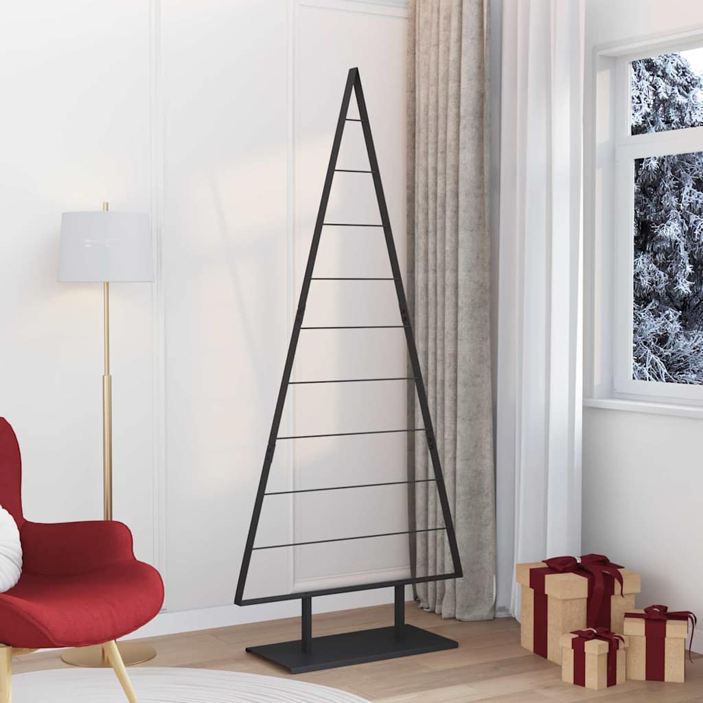 Metalen kerstboom met standaard Zwart 210 cm Staal is nu te koop bij PeponiXL, paradijselijk wonen!