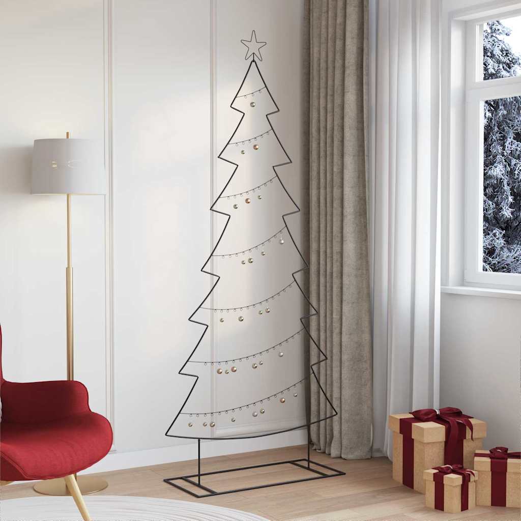 Metalen kerstboom Zwart 210 cm Staal is nu te koop bij PeponiXL, paradijselijk wonen!