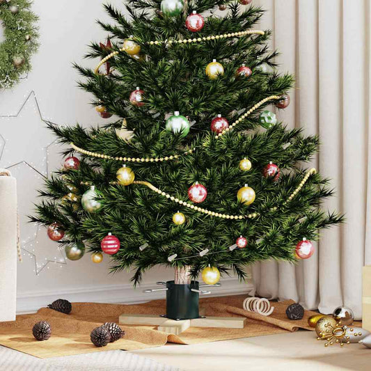 Kerstboomstandaard Groen 50 x 50 x 16 cm Massief grenenhout is nu te koop bij PeponiXL, paradijselijk wonen!