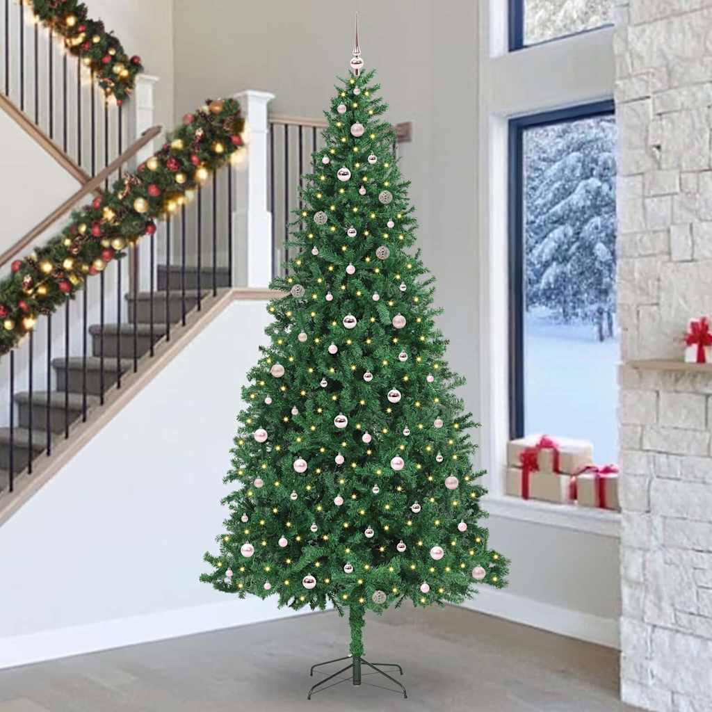 Kunstkerstboom Groen 300 cm PVC en Metaal en Plastic is nu te koop bij PeponiXL, paradijselijk wonen!