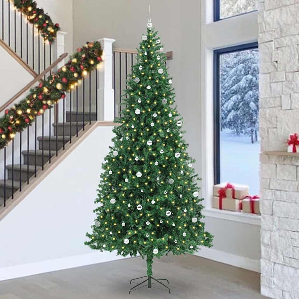 Kunstkerstboom Groen 300 cm PVC en Metaal en Plastic is nu te koop bij PeponiXL, paradijselijk wonen!