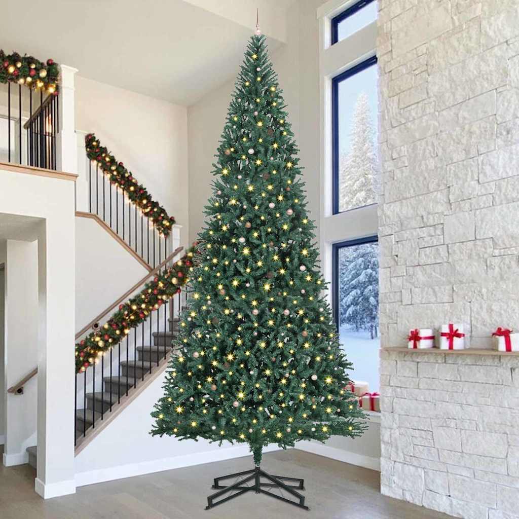 Artificial Pre-lit Kerstboom met Ballenset Groen 500 cm PVC is nu te koop bij PeponiXL, paradijselijk wonen!