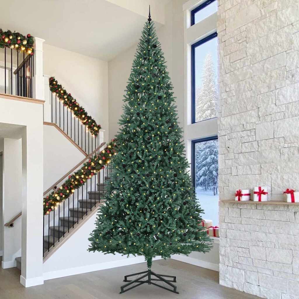 Artificial Pre-lit Kerstboom met Ballenset Groen 500 cm PVC is nu te koop bij PeponiXL, paradijselijk wonen!