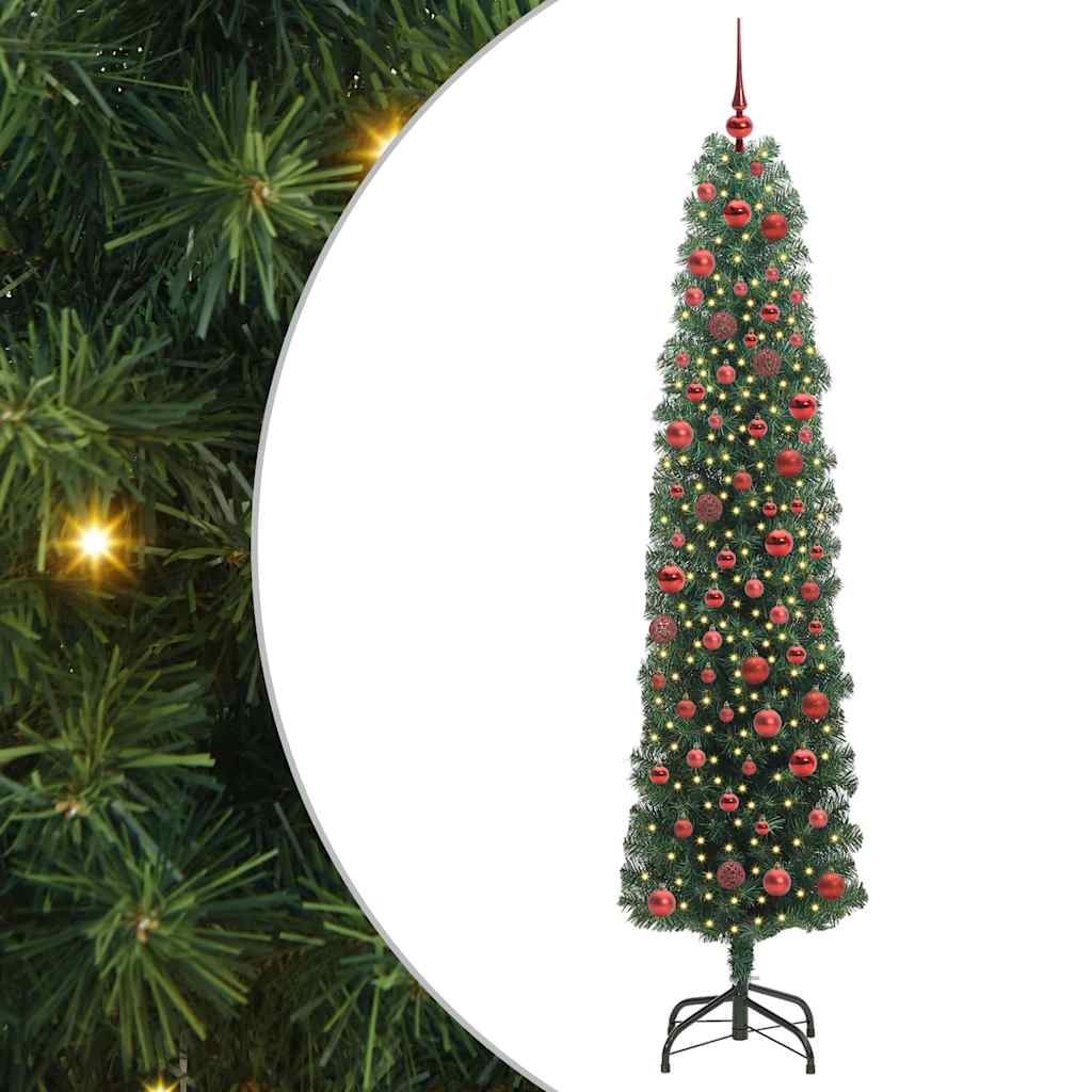 Kunstkerstboom Groen 180 cm PVC en Staal en Kunststof is nu te koop bij PeponiXL, paradijselijk wonen!