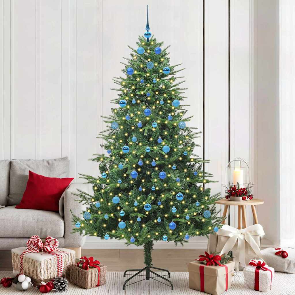 Artificial Pre-lit Kerstboom met Ballenset Groen 210 cm is nu te koop bij PeponiXL, paradijselijk wonen!