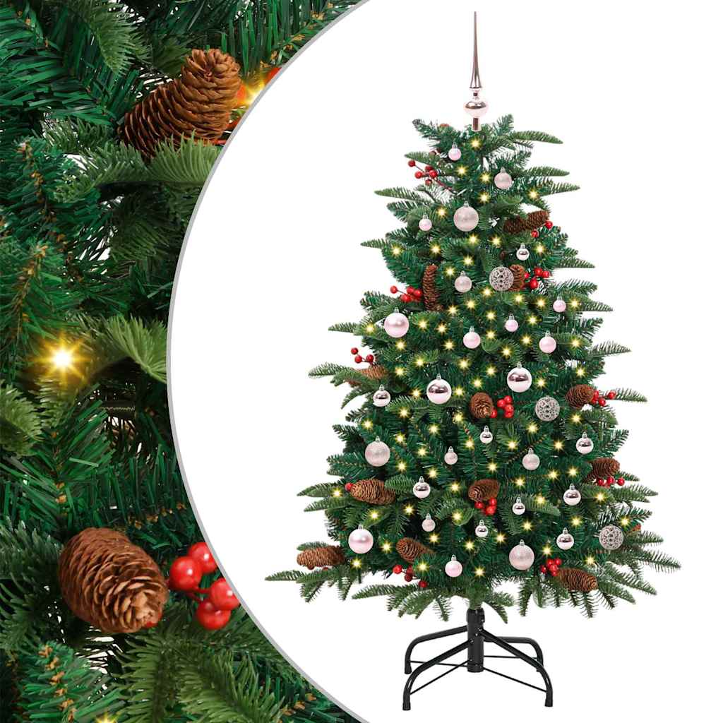 Kunstkerstboom Groen 150 cm PVC en Metaal en Plastic is nu te koop bij PeponiXL, paradijselijk wonen!