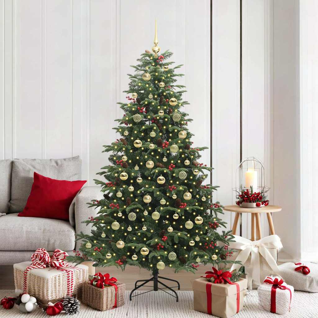 Kunstkerstboom Groen 180 cm PVC en Metaal en Plastic is nu te koop bij PeponiXL, paradijselijk wonen!