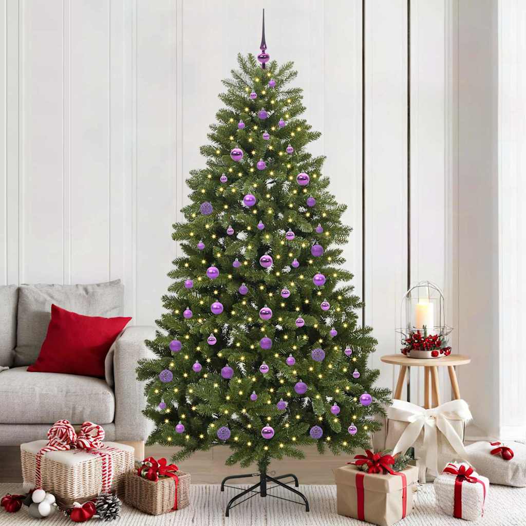 Kunstkerstboom met 300 LED Groen 210 cm PVC en Metaal is nu te koop bij PeponiXL, paradijselijk wonen!