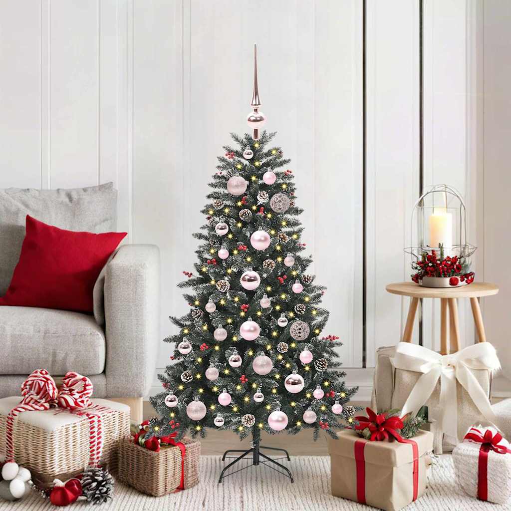 Kunstkerstboom met 150 LED Groen 120 cm PVC en Plastic en Staal is nu te koop bij PeponiXL, paradijselijk wonen!
