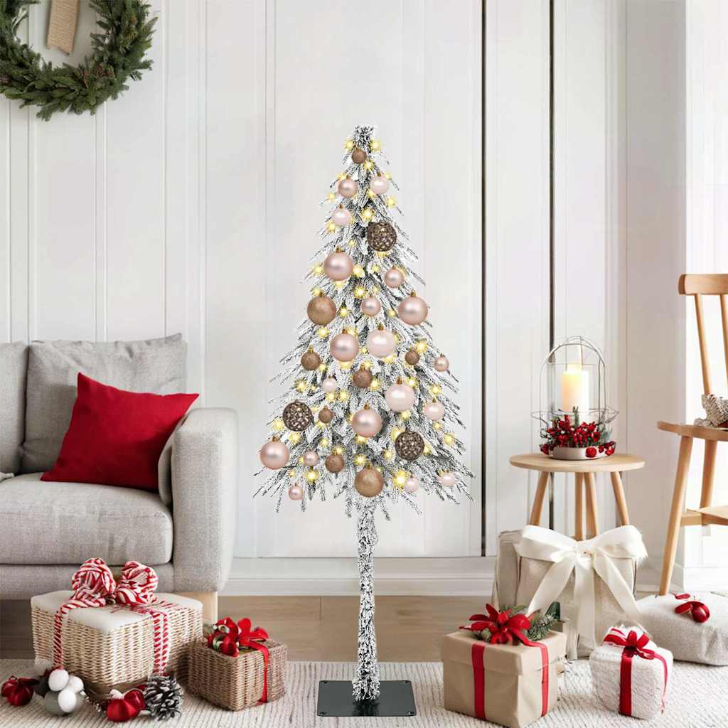 Kerstboom met 150 LED met standaard Wit 120 cm PE en staal is nu te koop bij PeponiXL, paradijselijk wonen!