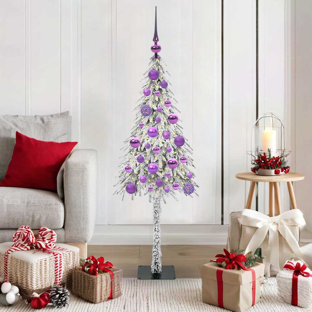 Kerstboom met 150 LED met standaard Wit 120 cm PE en staal is nu te koop bij PeponiXL, paradijselijk wonen!