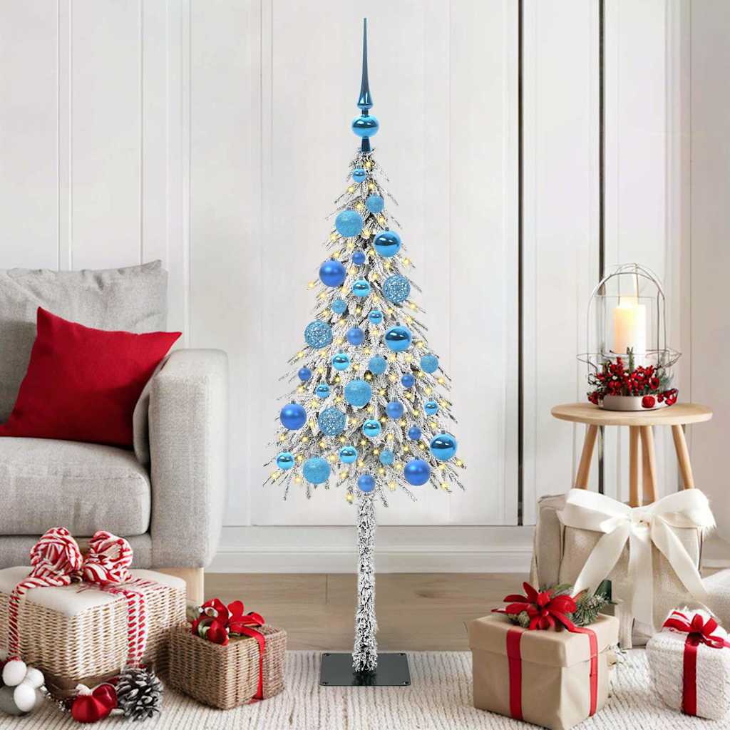 Kerstboom met 150 LED met standaard Wit 120 cm PE en staal is nu te koop bij PeponiXL, paradijselijk wonen!