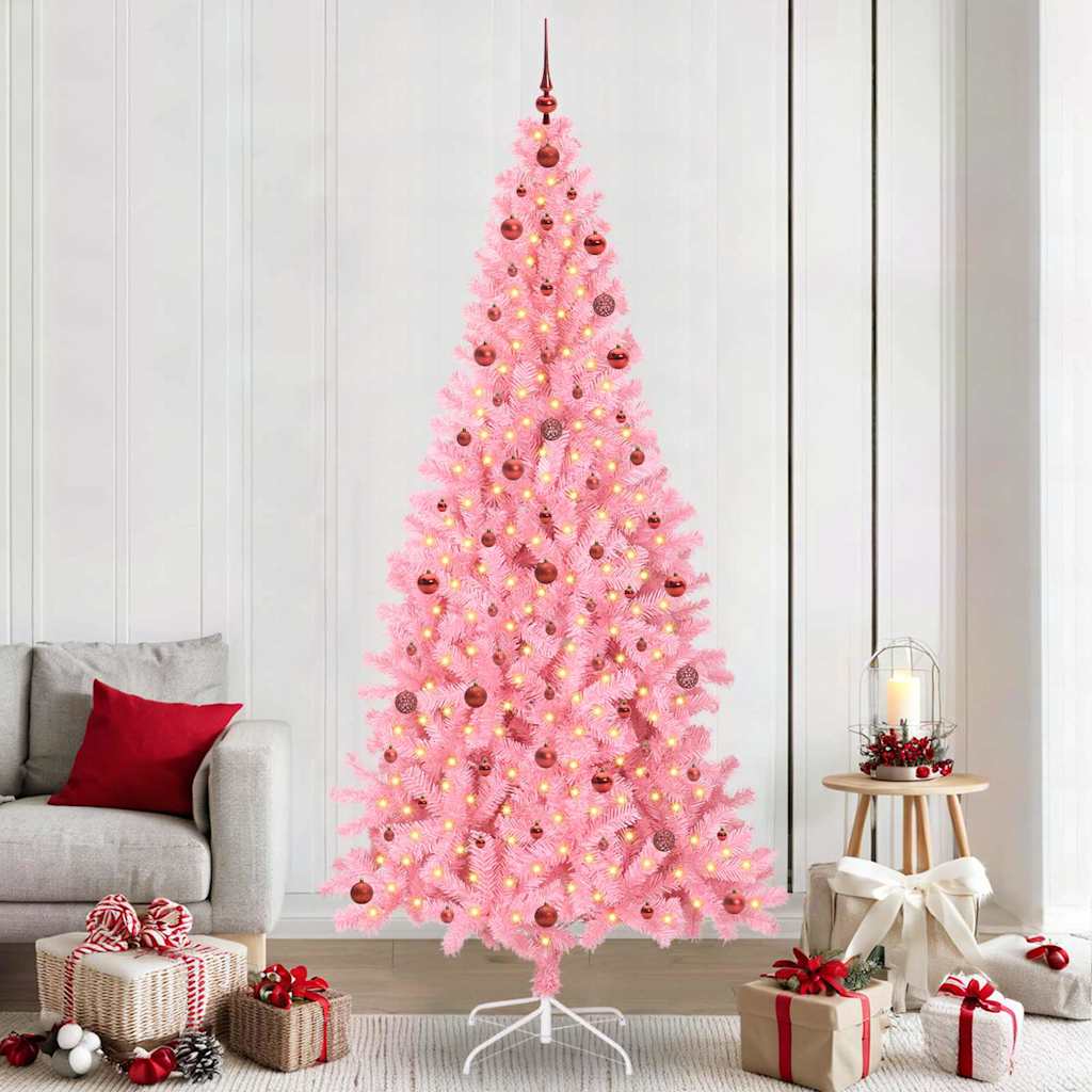 Kerstboom Roze 240 cm PVC is nu te koop bij PeponiXL, paradijselijk wonen!