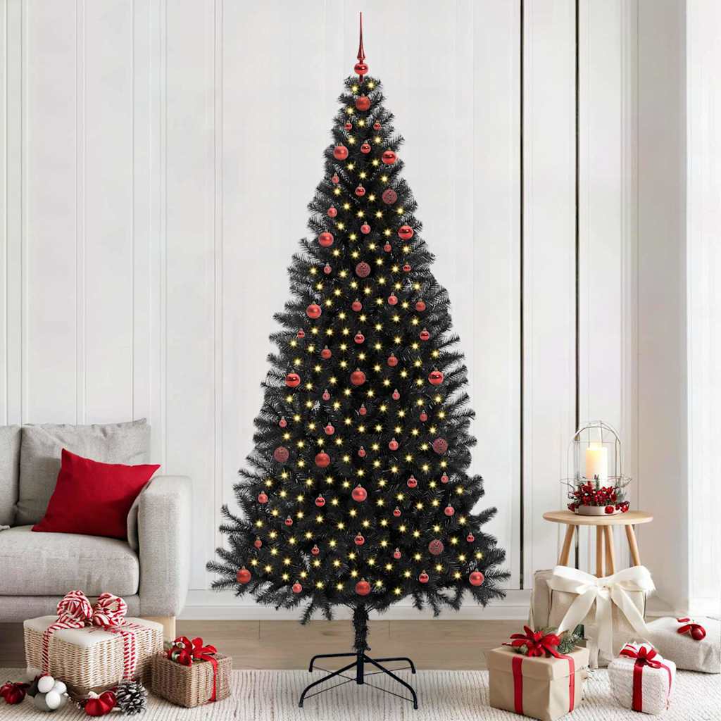 Kerstboom Zwart 240 cm PVC is nu te koop bij PeponiXL, paradijselijk wonen!