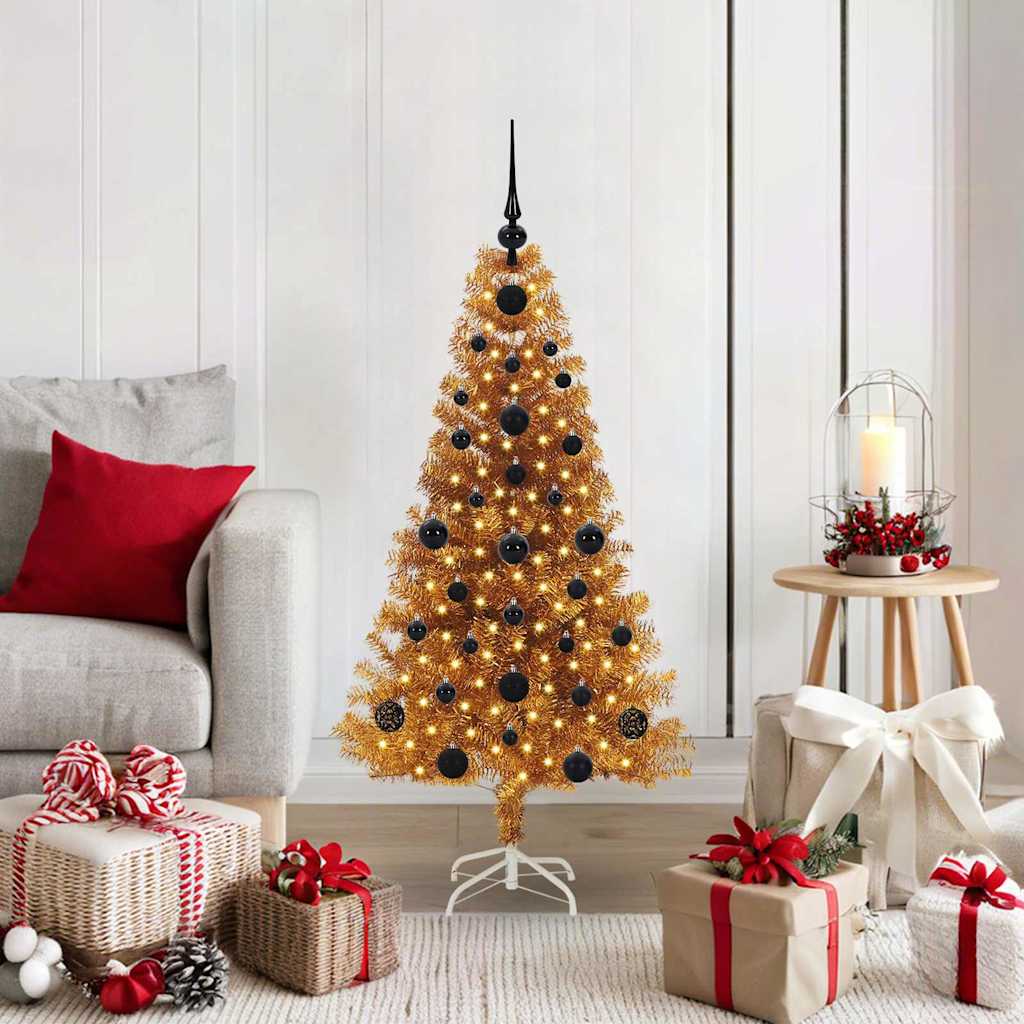 Kerstboom Goud 120 cm PET is nu te koop bij PeponiXL, paradijselijk wonen!