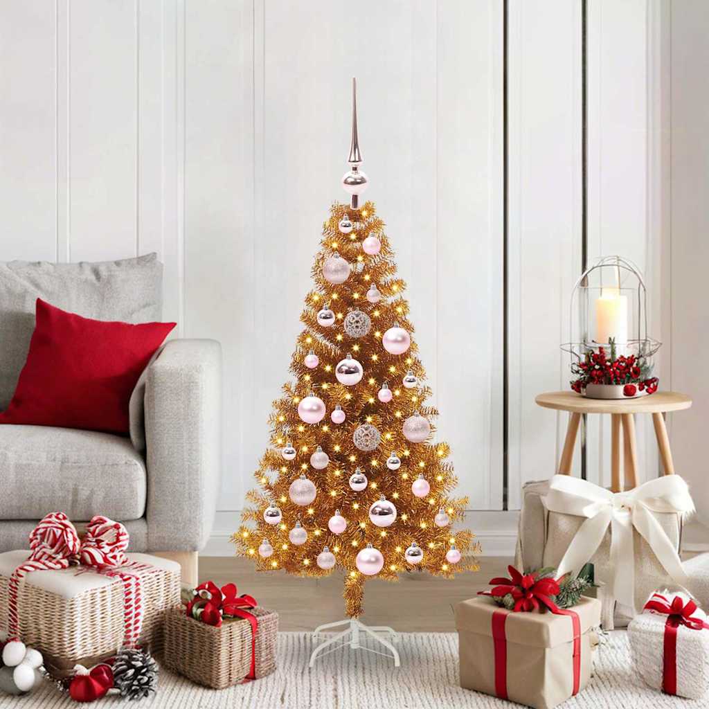 Kerstboom Goud 120 cm PET is nu te koop bij PeponiXL, paradijselijk wonen!