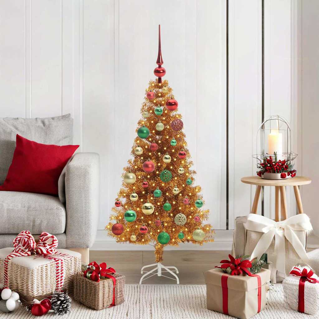Kerstboom Goud 120 cm PET is nu te koop bij PeponiXL, paradijselijk wonen!