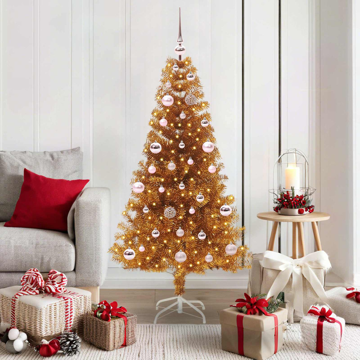 Kerstboom Goud 150 cm PET is nu te koop bij PeponiXL, paradijselijk wonen!