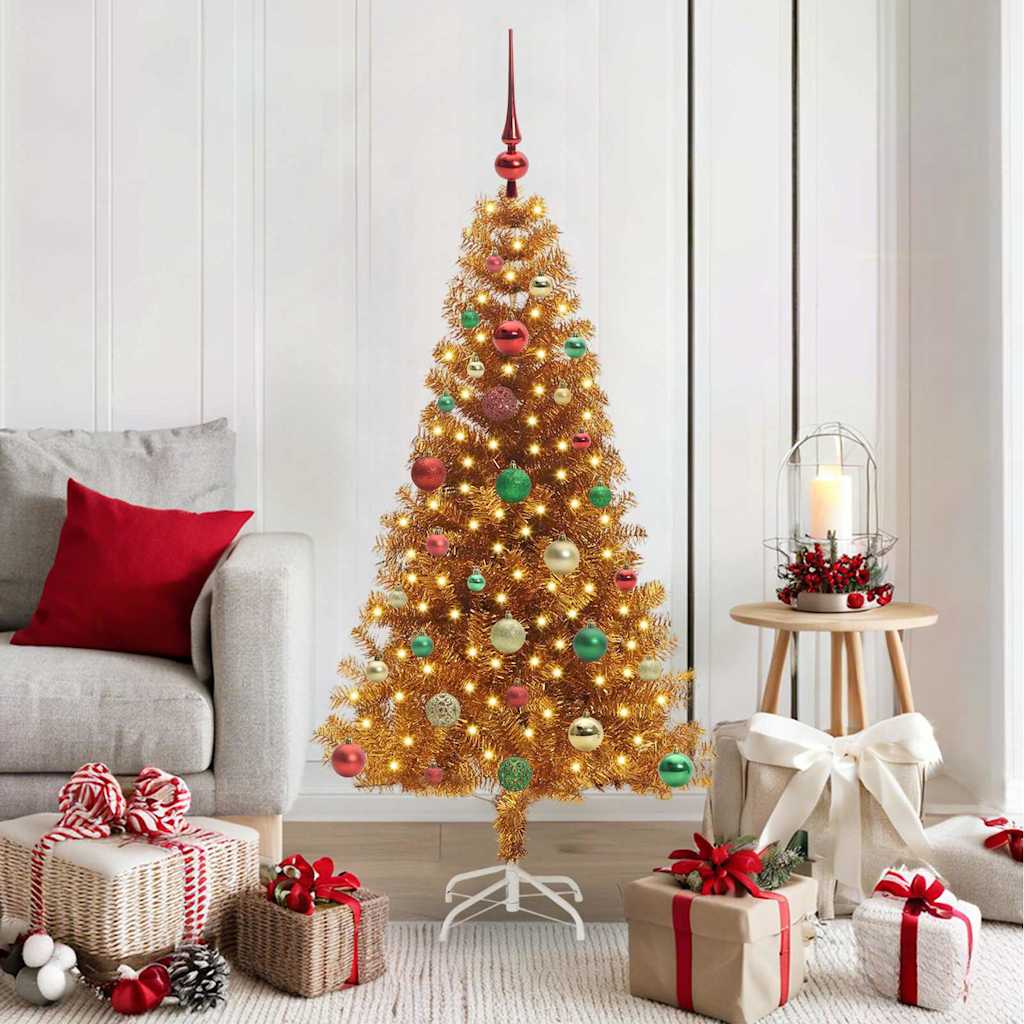 Kerstboom Goud 150 cm PET is nu te koop bij PeponiXL, paradijselijk wonen!