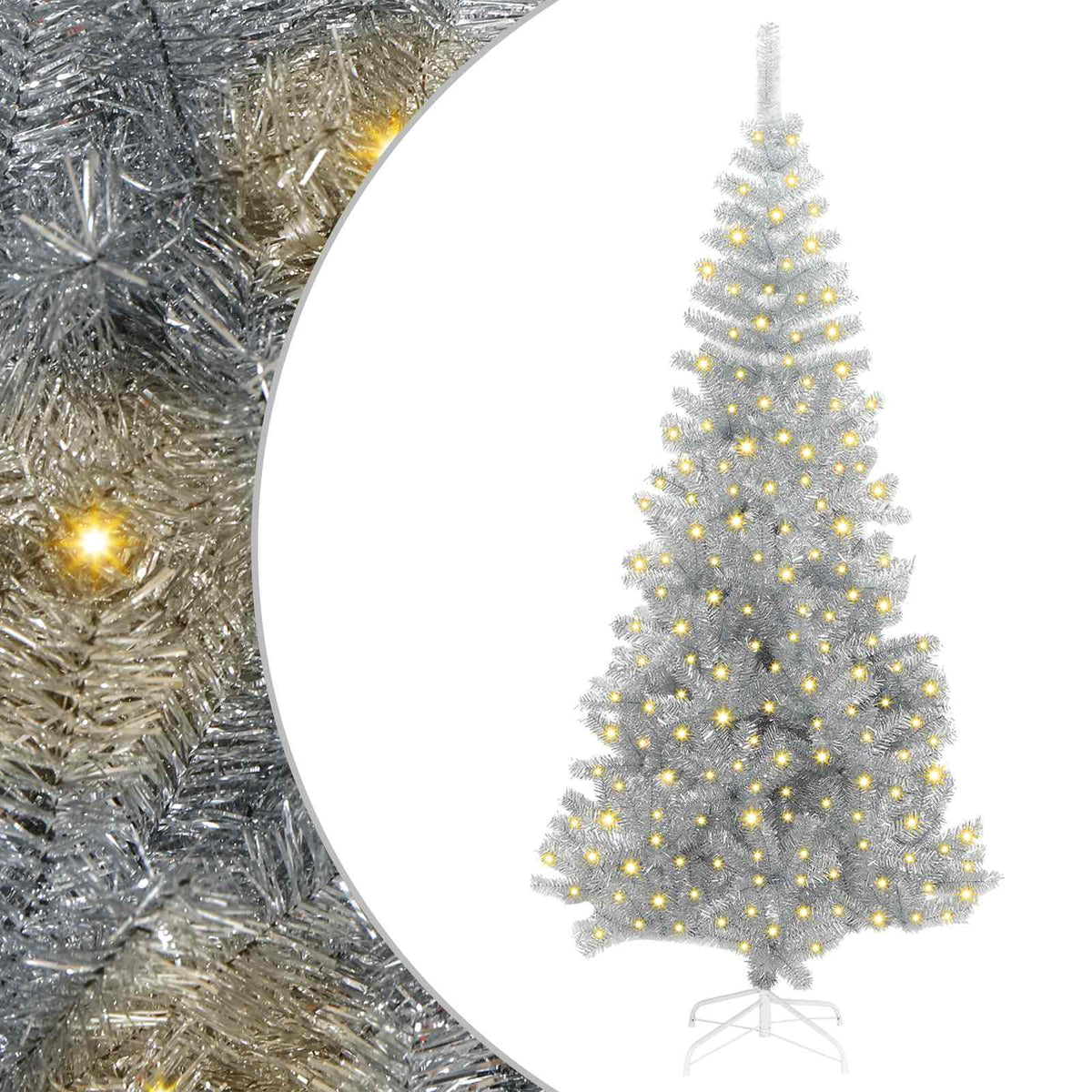 Kerstboom Zilver 180 cm PET is nu te koop bij PeponiXL, paradijselijk wonen!