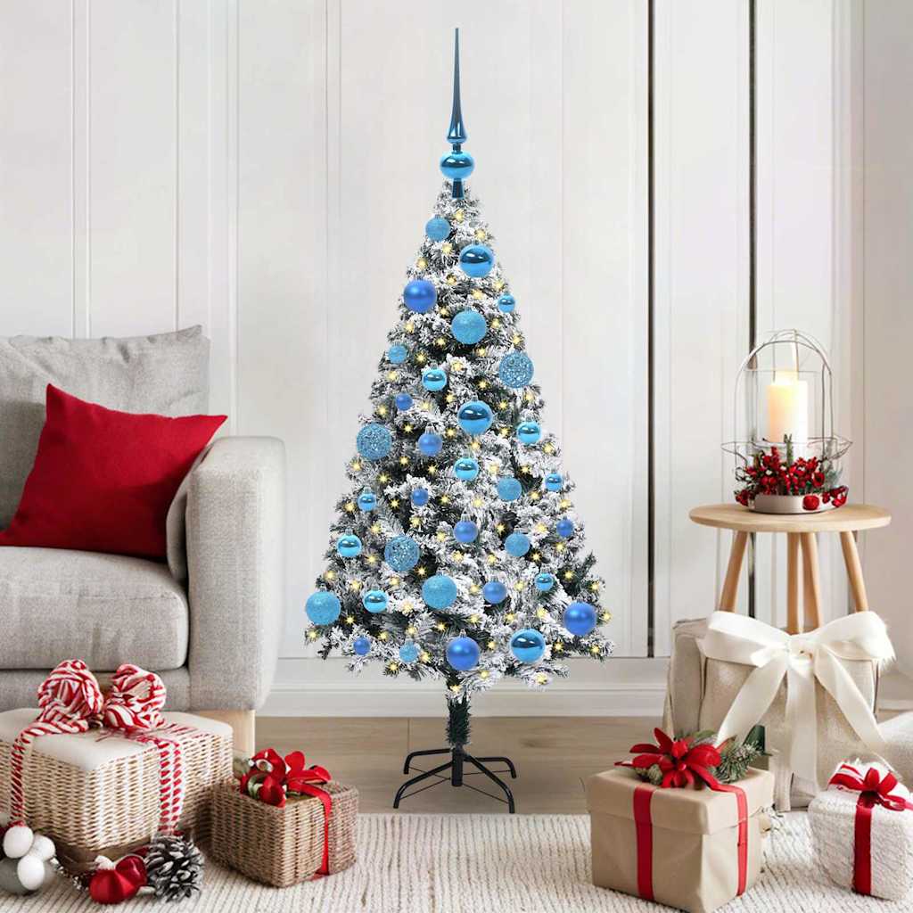 Kunstkerstboom met 150 LED Wit 120 cm PVC en Staal en Kunststof is nu te koop bij PeponiXL, paradijselijk wonen!