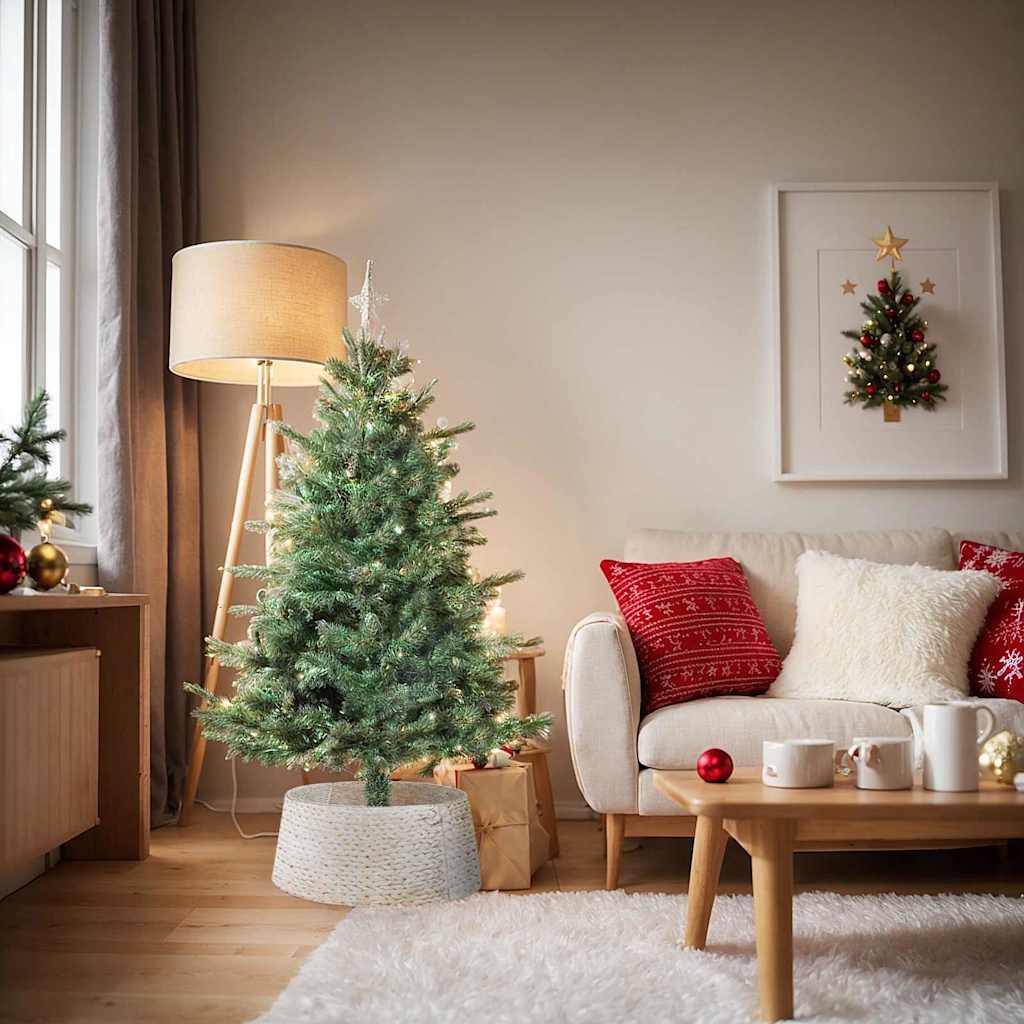 Kerstboomkraag Rond Wit 75 x 75 x 25 cm Waterhyacint is nu te koop bij PeponiXL, paradijselijk wonen!