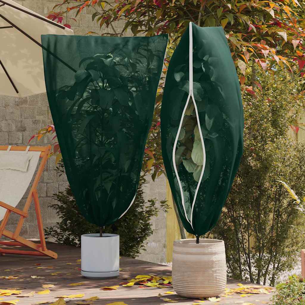 Vorstbescherming Plantenfleece Covers 5 pcs Groen 1,55 x 1,55 m is nu te koop bij PeponiXL, paradijselijk wonen!