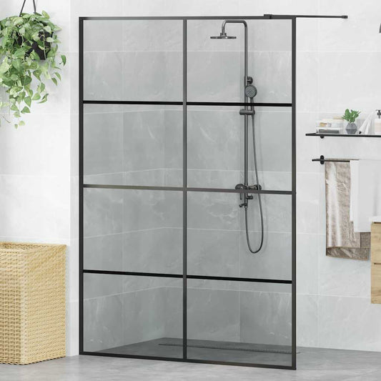 Inloop Douche Wand Zwart 140 x 195 cm gehard glas is nu te koop bij PeponiXL, paradijselijk wonen!