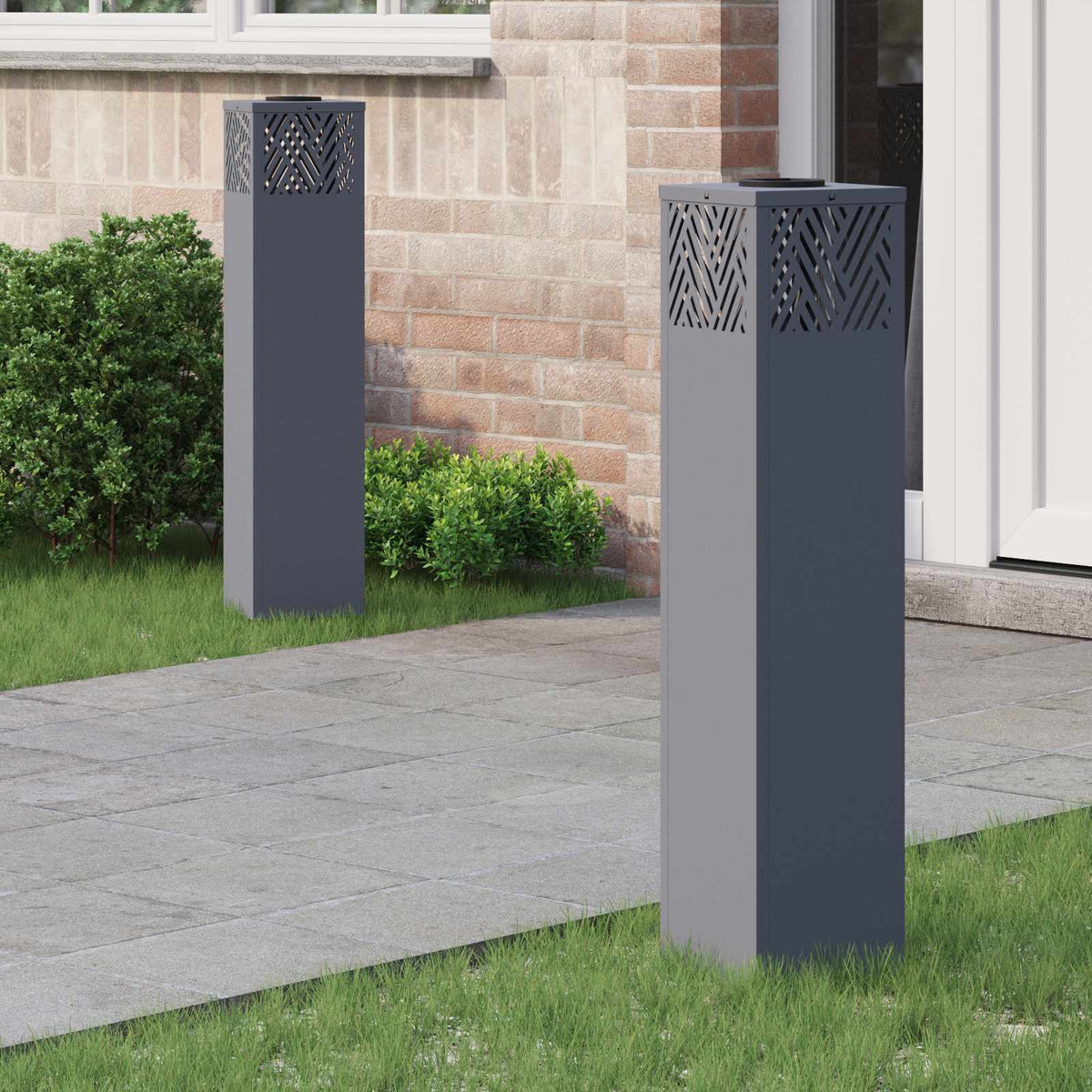 Solar LED Pad Licht 2 pcs Antraciet Koudgewalst staal is nu te koop bij PeponiXL, paradijselijk wonen!