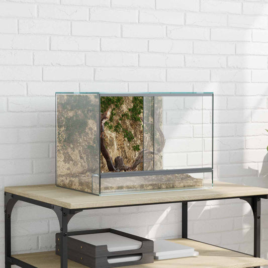 Terrarium met opslag Doorzichtig 40 x 30 x 30 cm Glas is nu te koop bij PeponiXL, paradijselijk wonen!