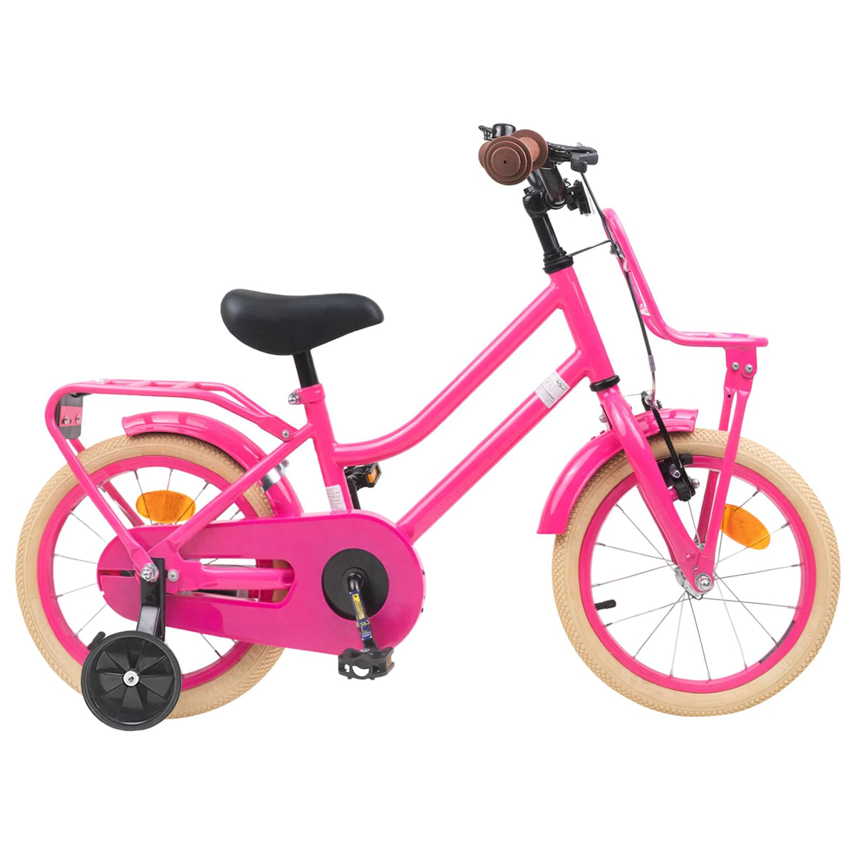 Kinderfiets 16 Inch voor 4-6 jaar oud Donkerroze is nu te koop bij PeponiXL, paradijselijk wonen!