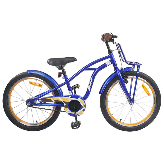 Kinderfiets 20 Inch voor 6-11 jaar oud Donkerblauw is nu te koop bij PeponiXL, paradijselijk wonen!