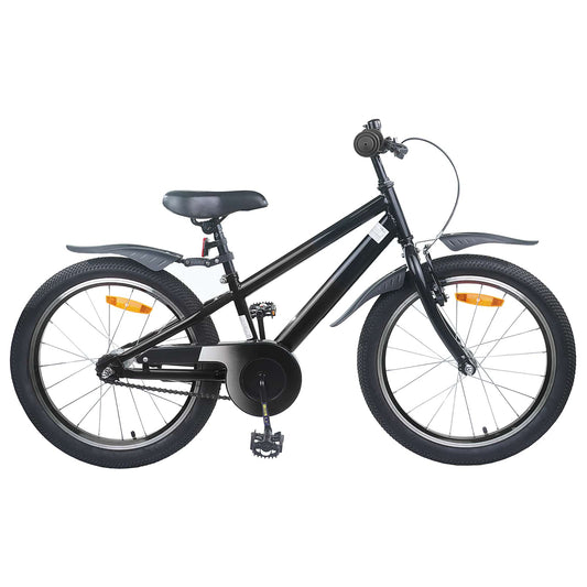 Kinderfiets 18 Inch voor 5-7 jaar Zwart is nu te koop bij PeponiXL, paradijselijk wonen!