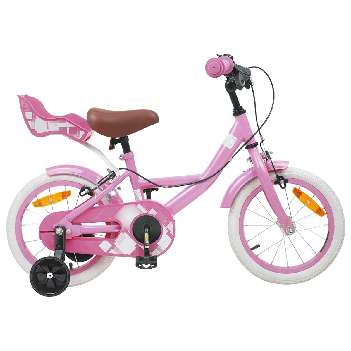 Kinderfiets 16 Inch voor 4-6 jaar oud Lichtroze is nu te koop bij PeponiXL, paradijselijk wonen!