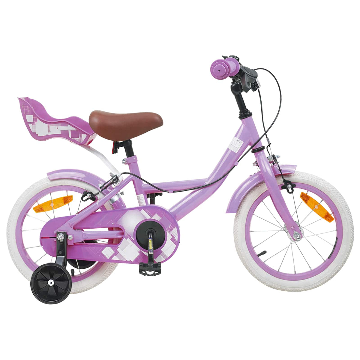 Kinderfiets 14 Inch voor 3-5 jaar oud Paars is nu te koop bij PeponiXL, paradijselijk wonen!