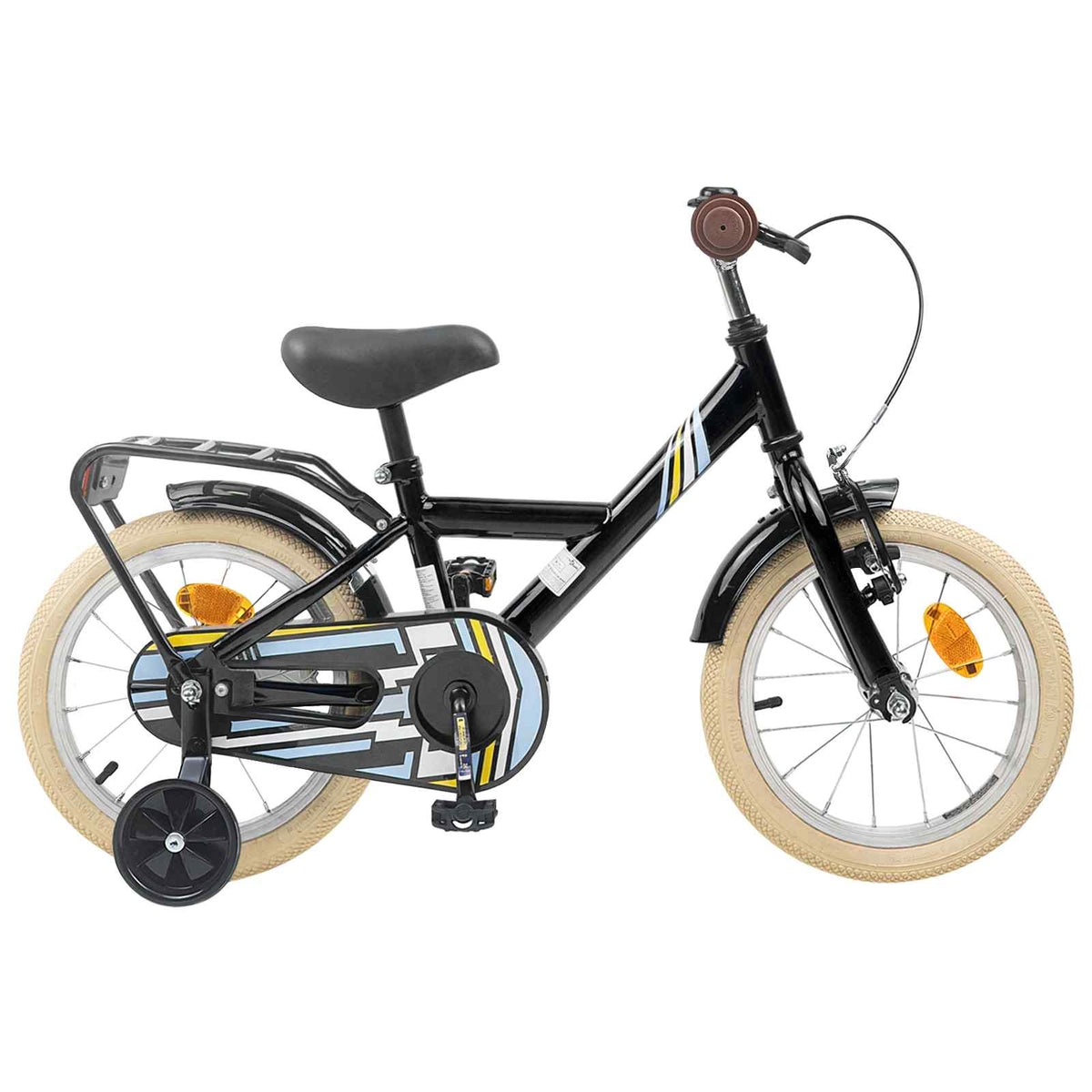 Kinderfiets 14 Inch voor 3-5 jaar oud Zwart is nu te koop bij PeponiXL, paradijselijk wonen!