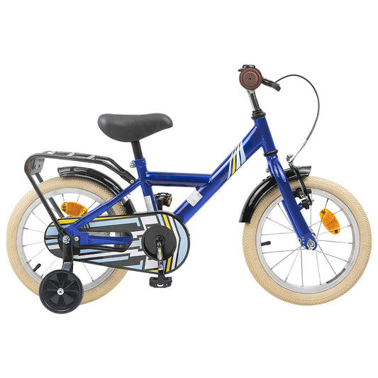 Kinderfiets 14 Inch voor 3-5 jaar oud Donkerblauw is nu te koop bij PeponiXL, paradijselijk wonen!