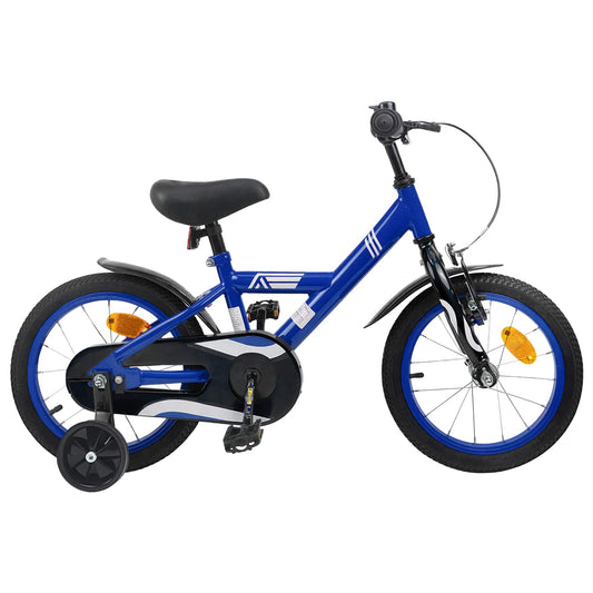 Kinderfiets 16 Inch voor 4-6 jaar oud Donkerblauw is nu te koop bij PeponiXL, paradijselijk wonen!