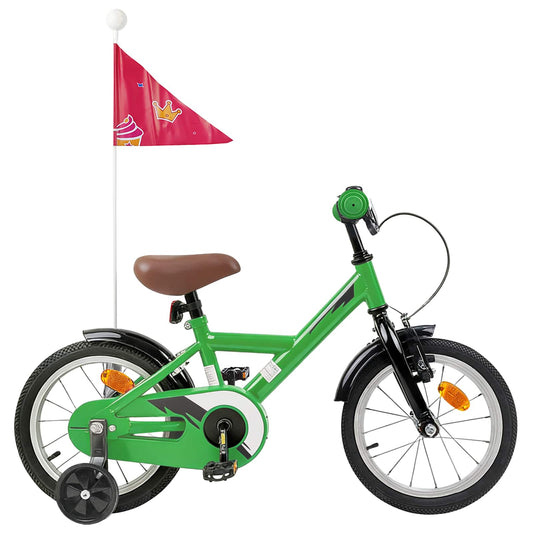 Kinderfiets 14 Inch voor 3-5 jaar oud Groen is nu te koop bij PeponiXL, paradijselijk wonen!