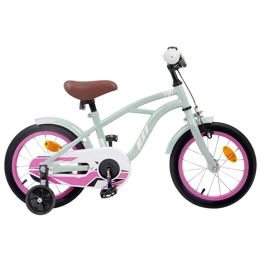 Kinderfiets 14 Inch voor 3-5 jaar oud Lichtgroen is nu te koop bij PeponiXL, paradijselijk wonen!