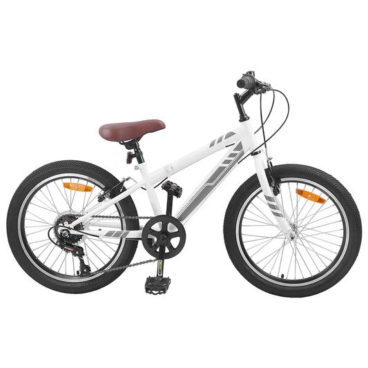 Mountainbike 20 Inch 6-Speed voor 5-8 jaar oud Wit is nu te koop bij PeponiXL, paradijselijk wonen!