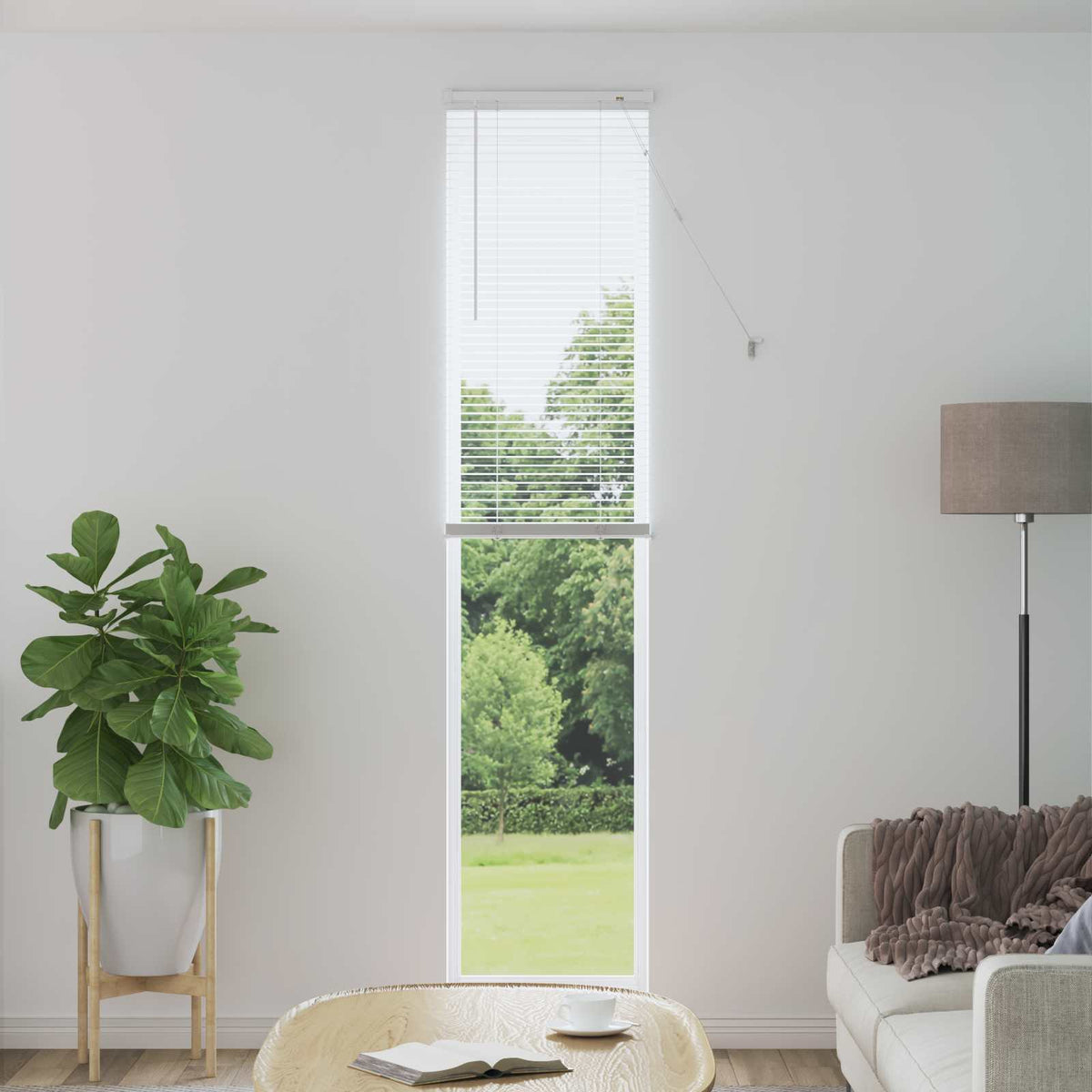 Venetiaanse Blind Wit 213 x 50 cm PVC is nu te koop bij PeponiXL, paradijselijk wonen!