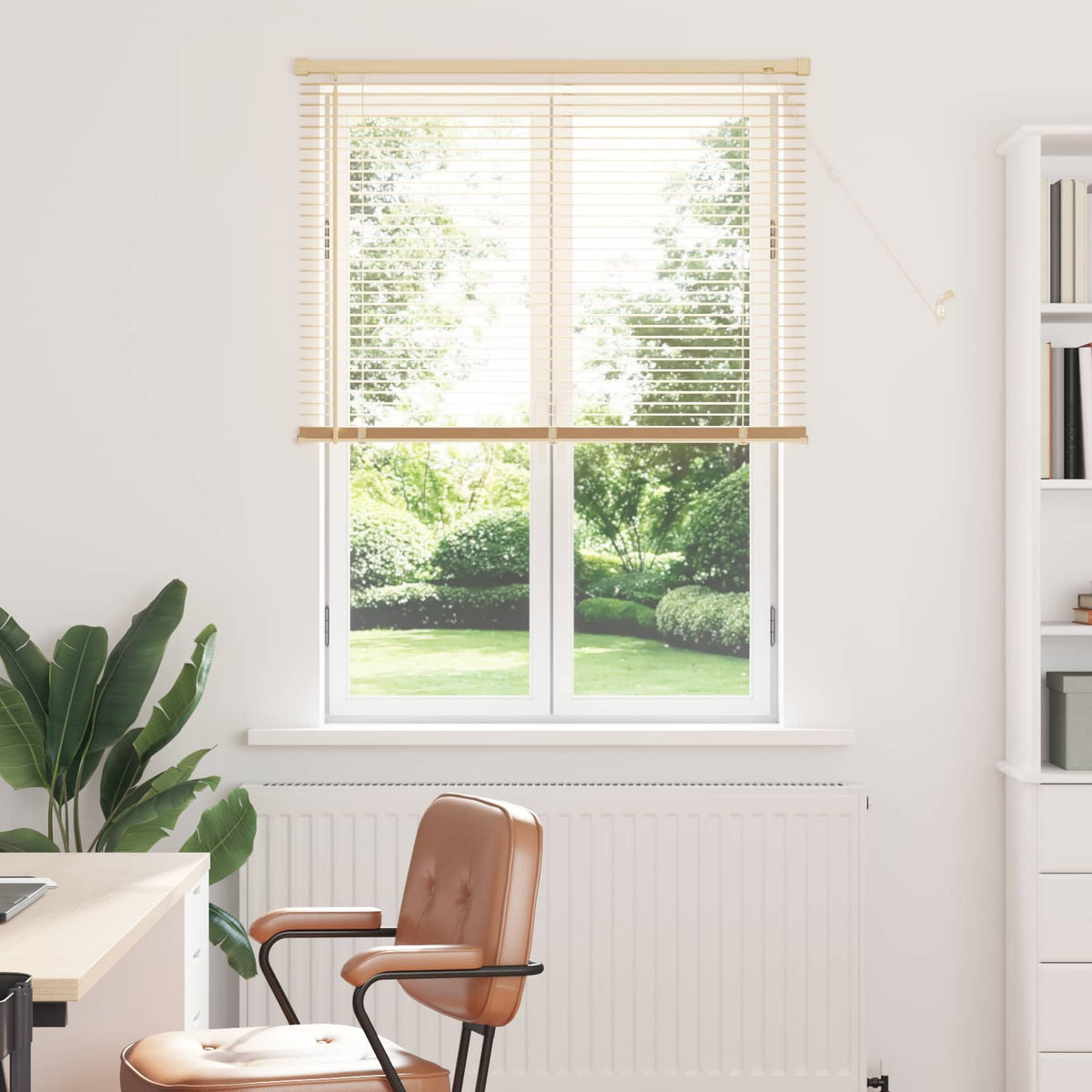 Venetiaanse Blind Lichtbruin met Patroon 150 x 100 cm PVC is nu te koop bij PeponiXL, paradijselijk wonen!