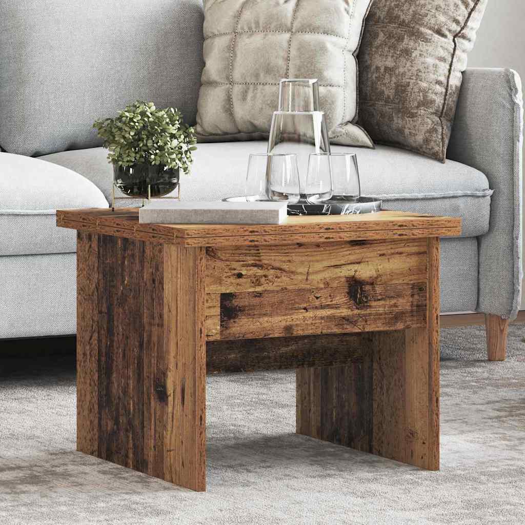 Salontafel Oud Hout 55 x 54,5 x 45 cm Bewerkt hout is nu te koop bij PeponiXL, paradijselijk wonen!