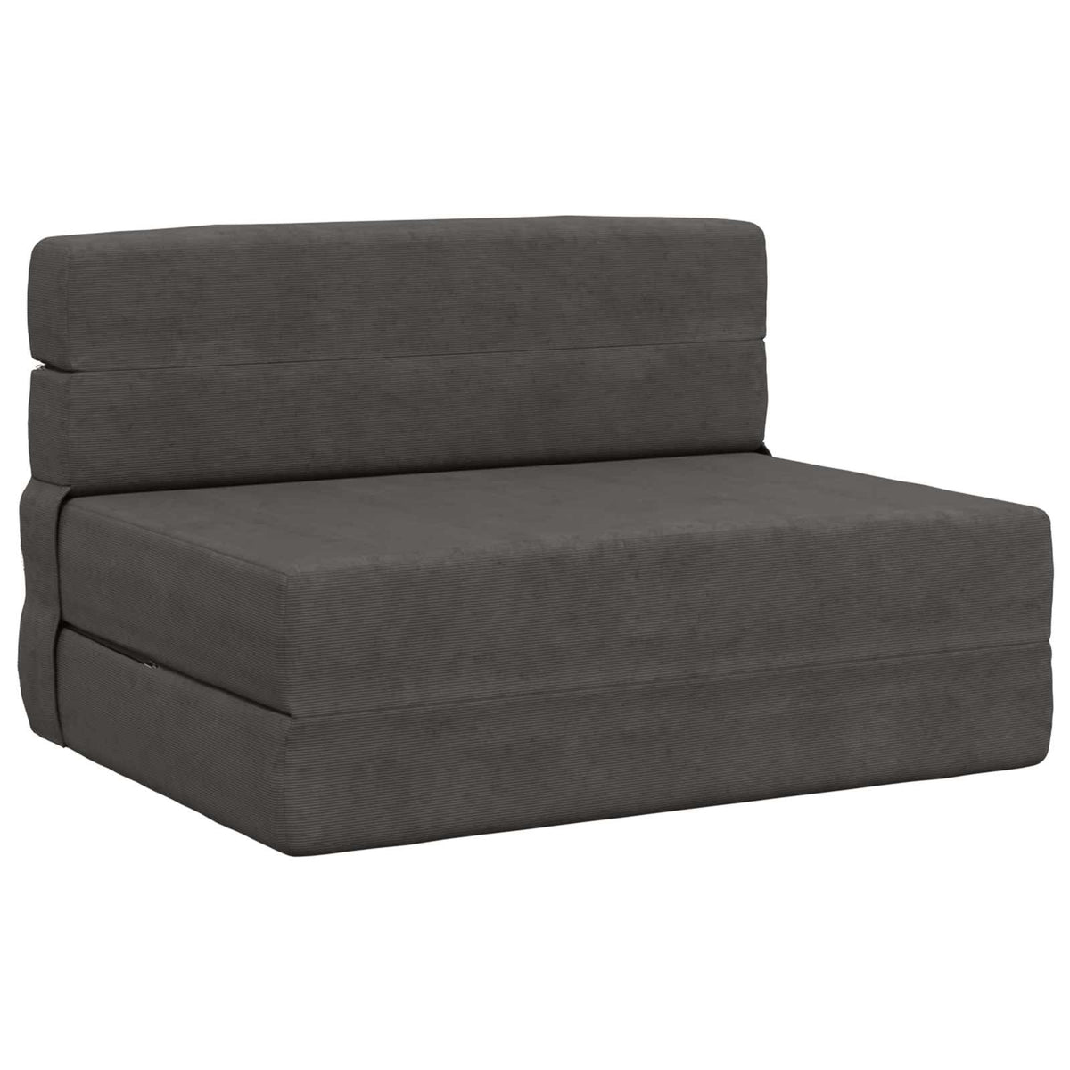 Vouwsofa Bed Donkergrijs 190 x 70 x 15 cm Katoen Stof is nu te koop bij PeponiXL, paradijselijk wonen!