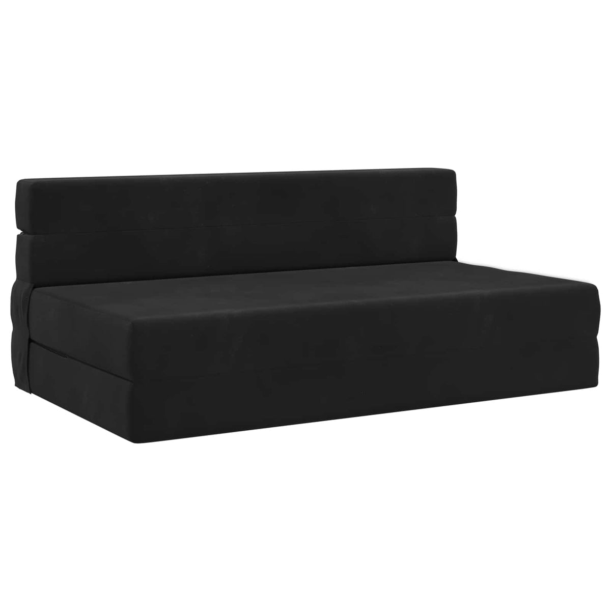 Vouwsofa Bed Zwart 203 x 152 x 15 cm Fluweel is nu te koop bij PeponiXL, paradijselijk wonen!