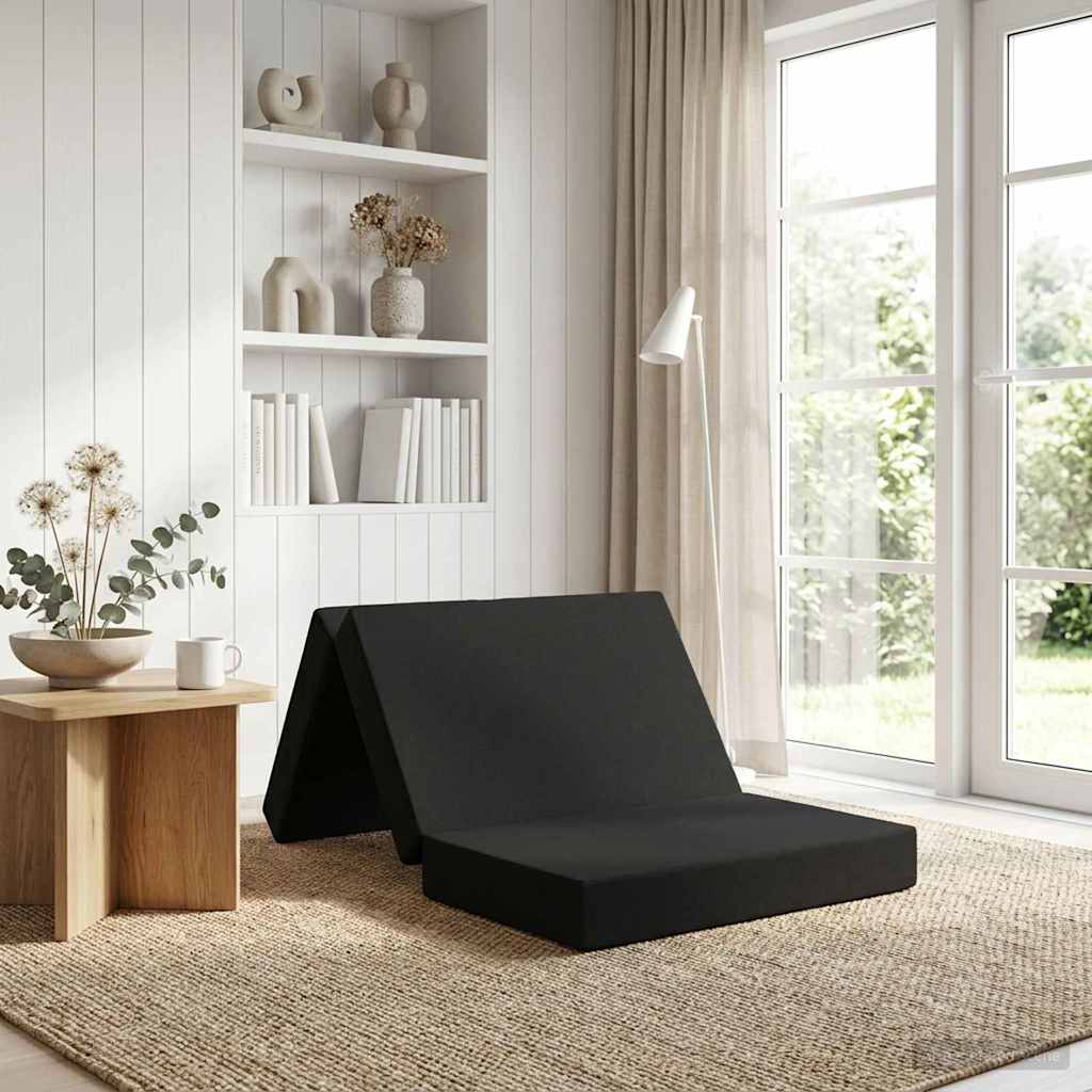 Vouwbare Bankbed 90 x 67 x 45 cm Zwart is nu te koop bij PeponiXL, paradijselijk wonen!