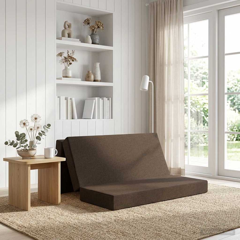 Vouwbare Bankbed 180 x 67 x 45 cm Taupe is nu te koop bij PeponiXL, paradijselijk wonen!