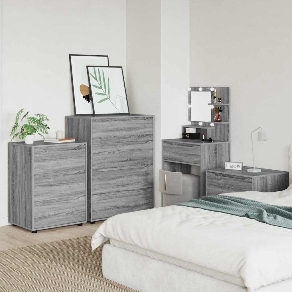 Opbergkast Grijs Sonoma 60 x 48 x 81 cm Bewerkt hout is nu te koop bij PeponiXL, paradijselijk wonen!