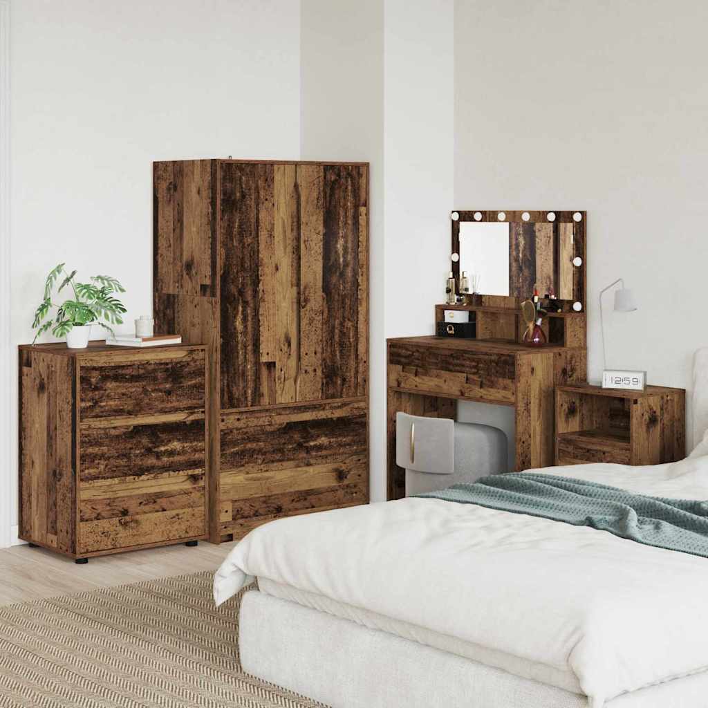 Opbergkast Oud Hout 60 x 48 x 81 cm Bewerkt hout is nu te koop bij PeponiXL, paradijselijk wonen!